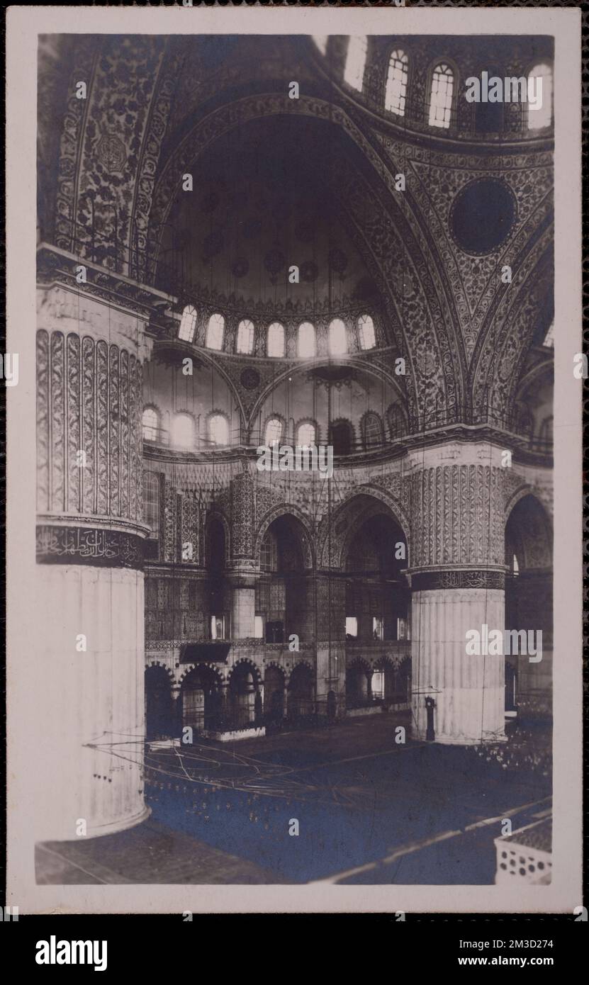 Inside the Blue Mosque , Mosques, Vaults Architecture, Interiors