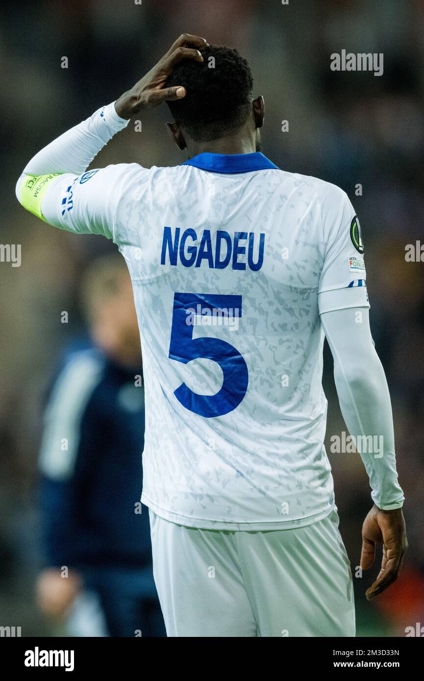 Gent's Michael Ngadeu looks dejected after losing a soccer match between Swedish Djurgardens IF and Belgian KAA Gent, Thursday 13 October 2022 in Stockholm, Sweden , on day four of the UEFA Europa Conference League group stage. BELGA PHOTO JASPER JACOBS Stock Photo