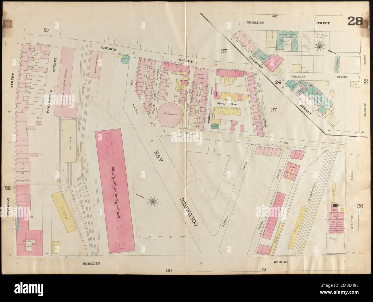 Insurance map of Boston : volume 2 : plate 28 , Real property ...