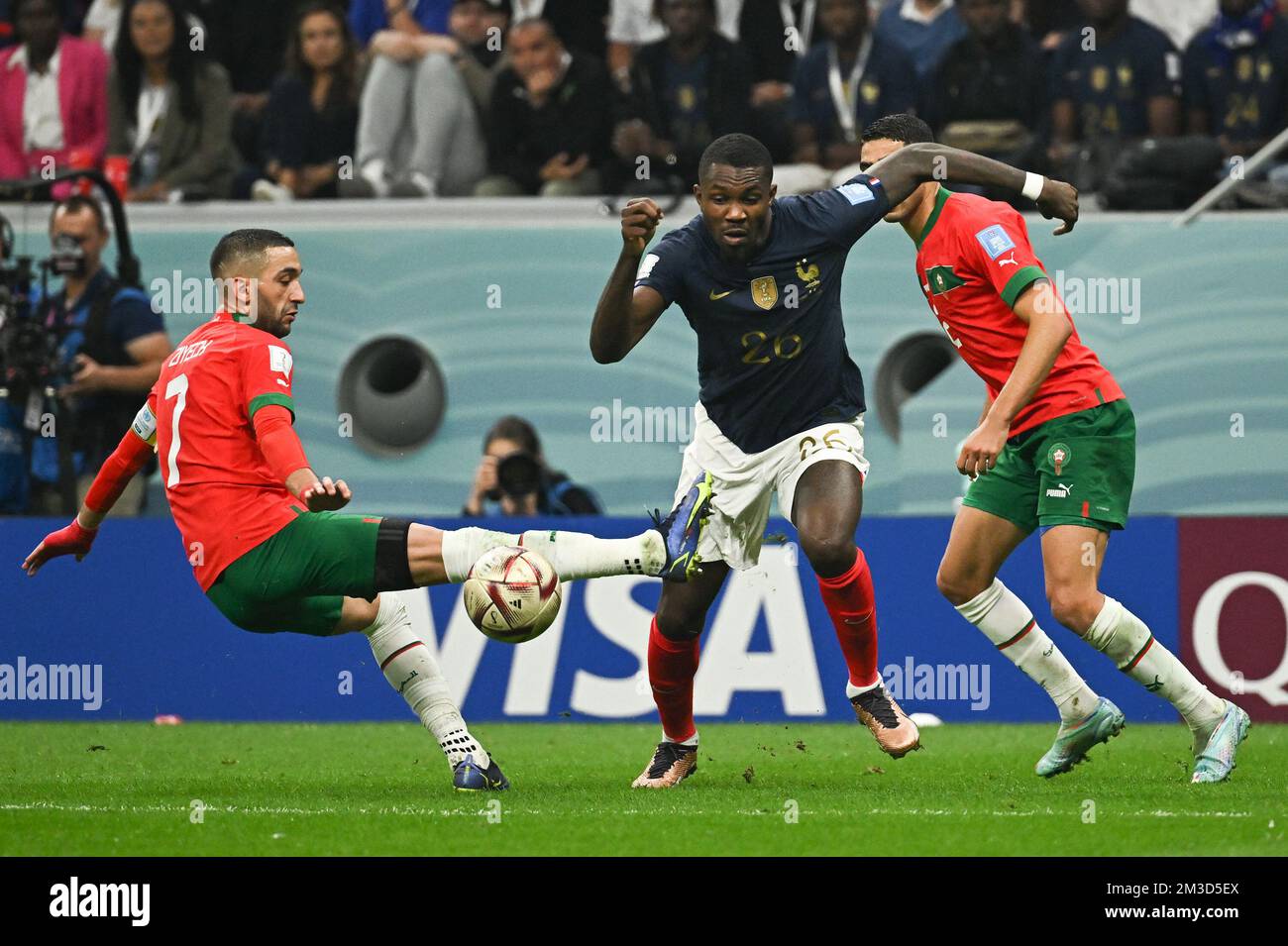 Al Khor, Qatar. 14th Dec, 2022. Marcus Thuram of France during France v