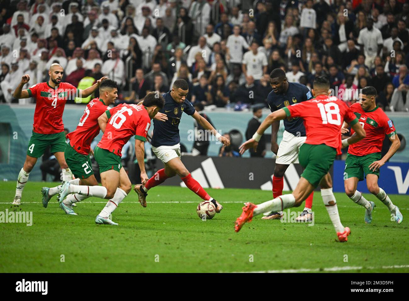 Al Khor, Qatar. 14th Dec, 2022. Kylian Mbappe of France during France v