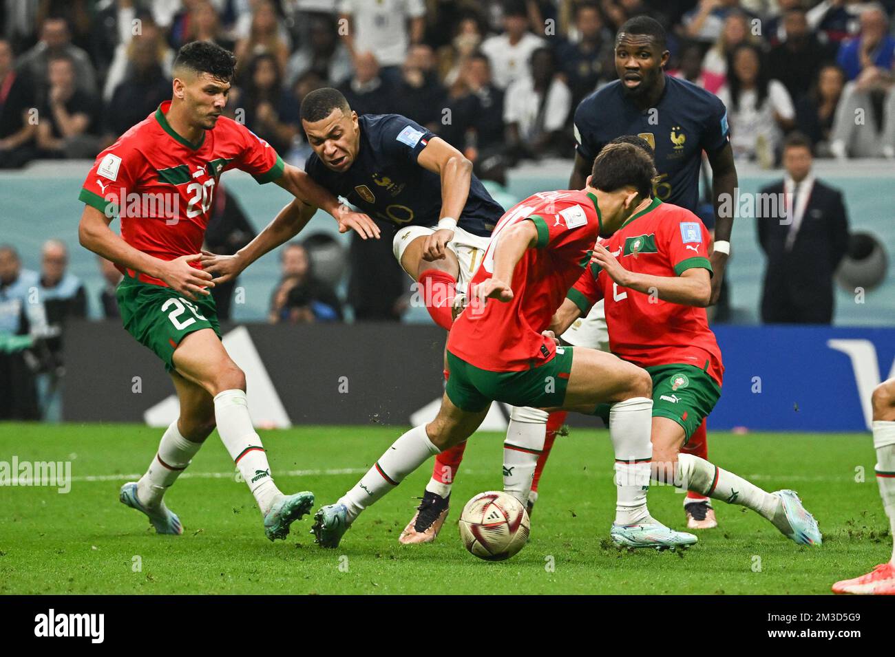 Al Khor, Qatar. 14th Dec, 2022. Kylian Mbappe of France during France v
