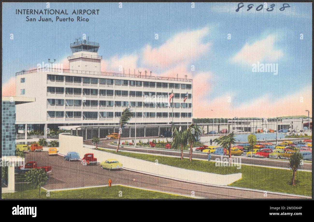 International Airport San Juan Puerto Rico Airports Tichnor Brothers Collection Postcards 6097