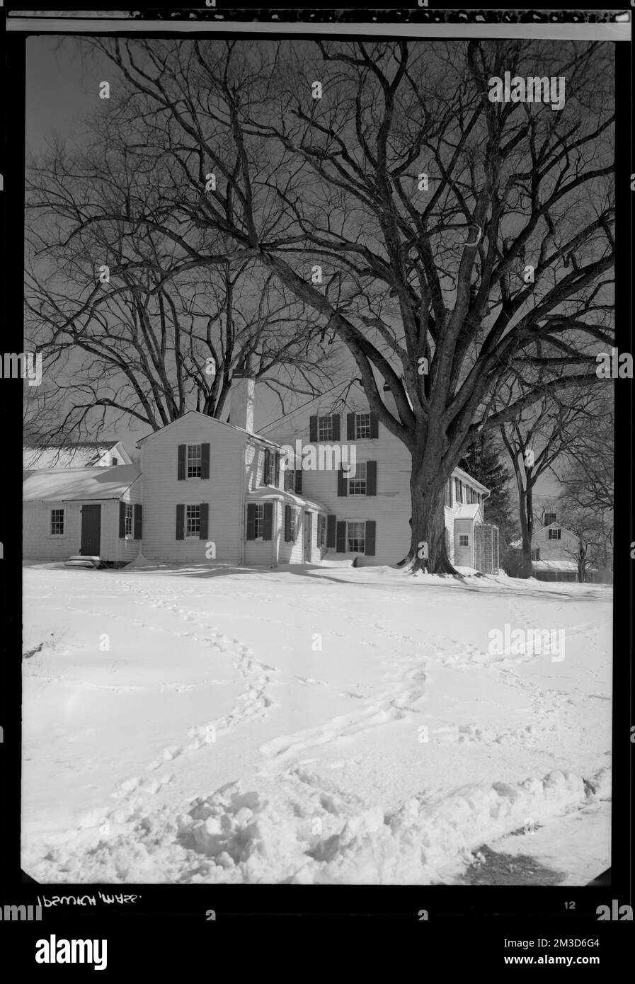 Ipswich, Mass., snow , Architecture, Dwellings, Trees, Snow. Samuel
