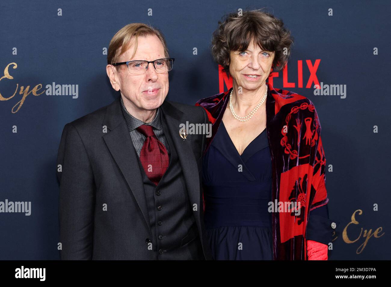 Timothy Spall and his wife Shane Spall attend a premiere for the film
