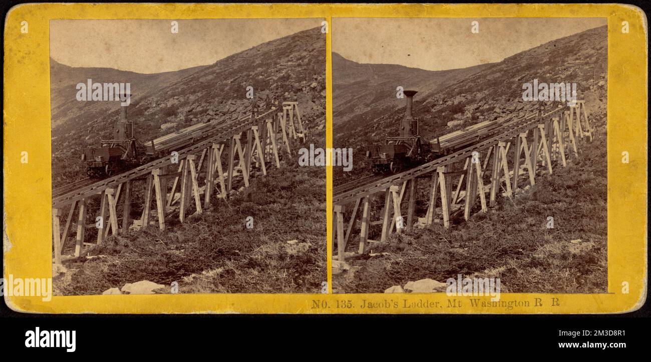 Jacob's ladder, Mt Washington r r , Mountain railroads, Railroad ...