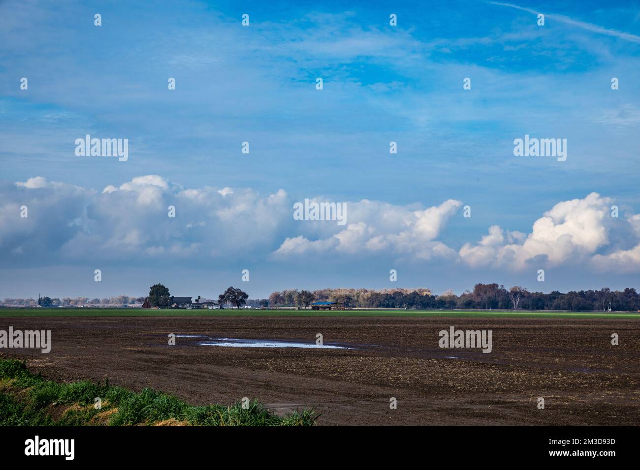 A farm along the Stanislaus River near Modesto California and the San ...