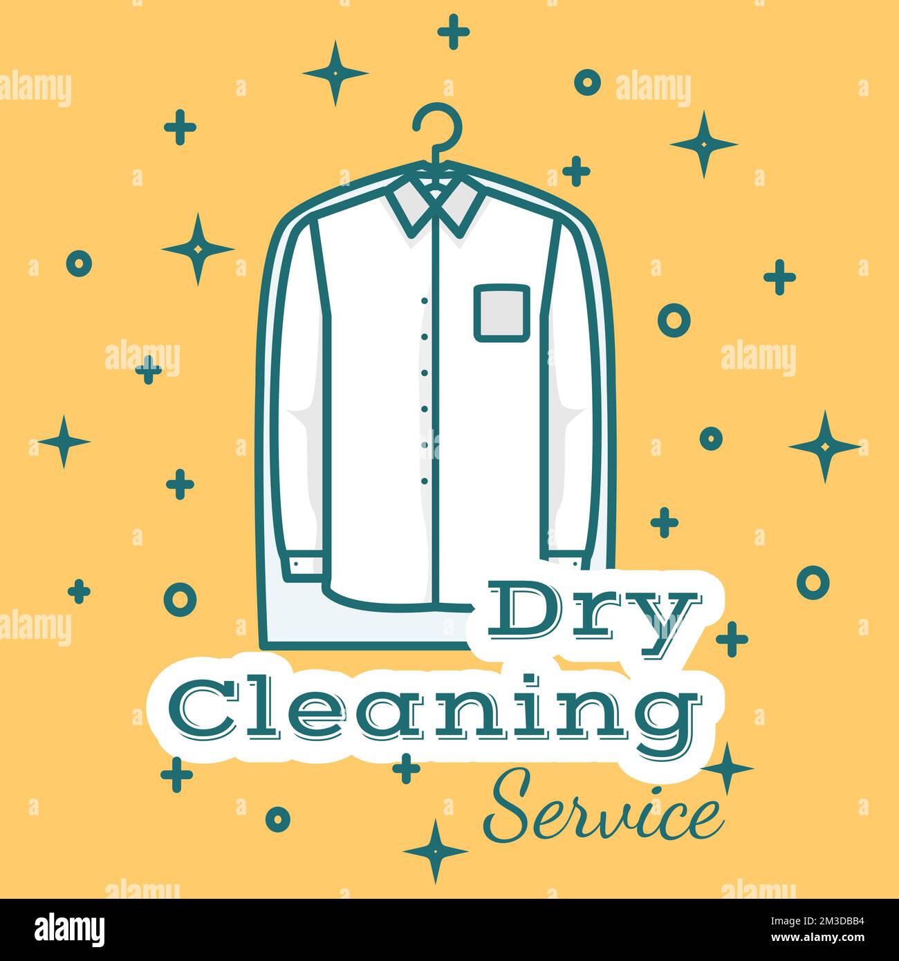 Public dry cleaning self service vector banner Stock Vector Image & Art