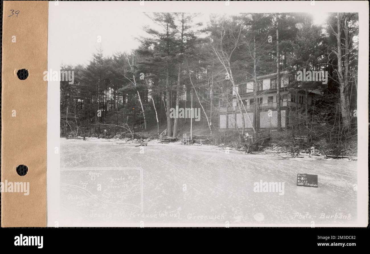 Jessie M. Krause and wife, house, Quabbin Lake, Greenwich, Mass., Dec