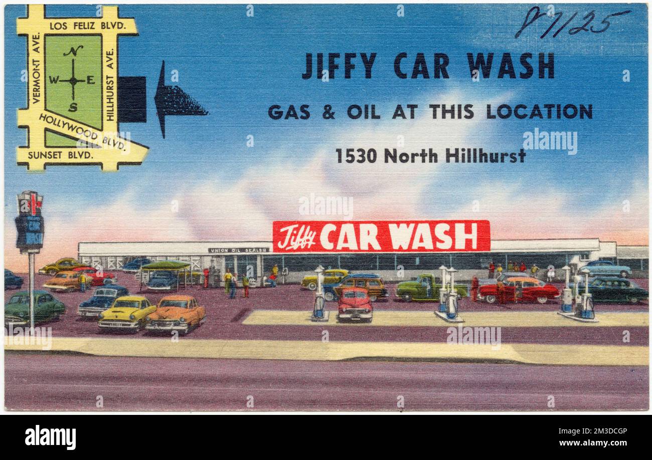 Jiffy Car Wash, Gas & Oil at this location, 1530 North Hillhurst