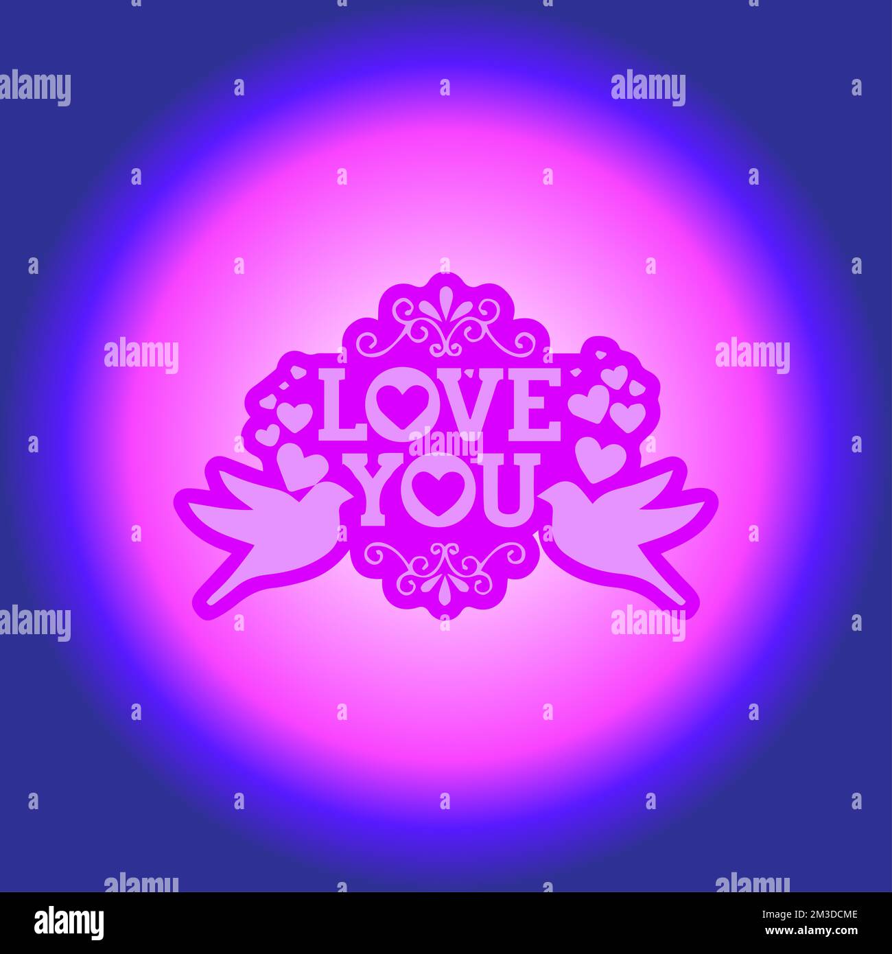 love you very beautiful text design and beautiful background-01 Stock Photo