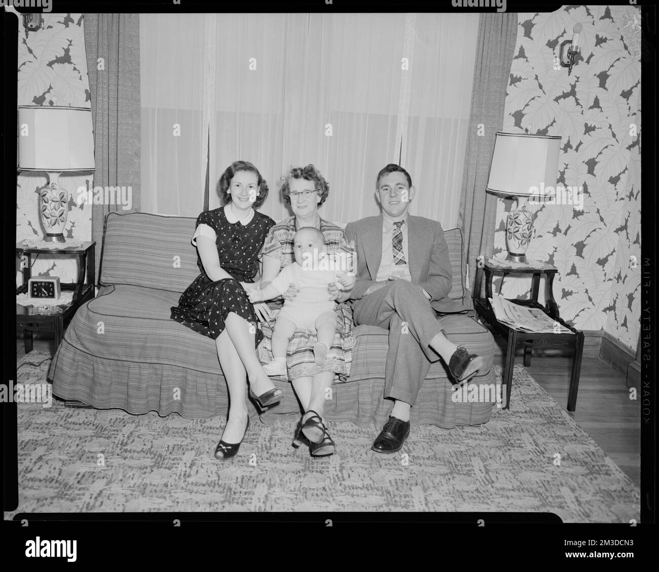 Jimmy and Barbara Amos and baby Jimmy Jr. , Infants, Families. Leon