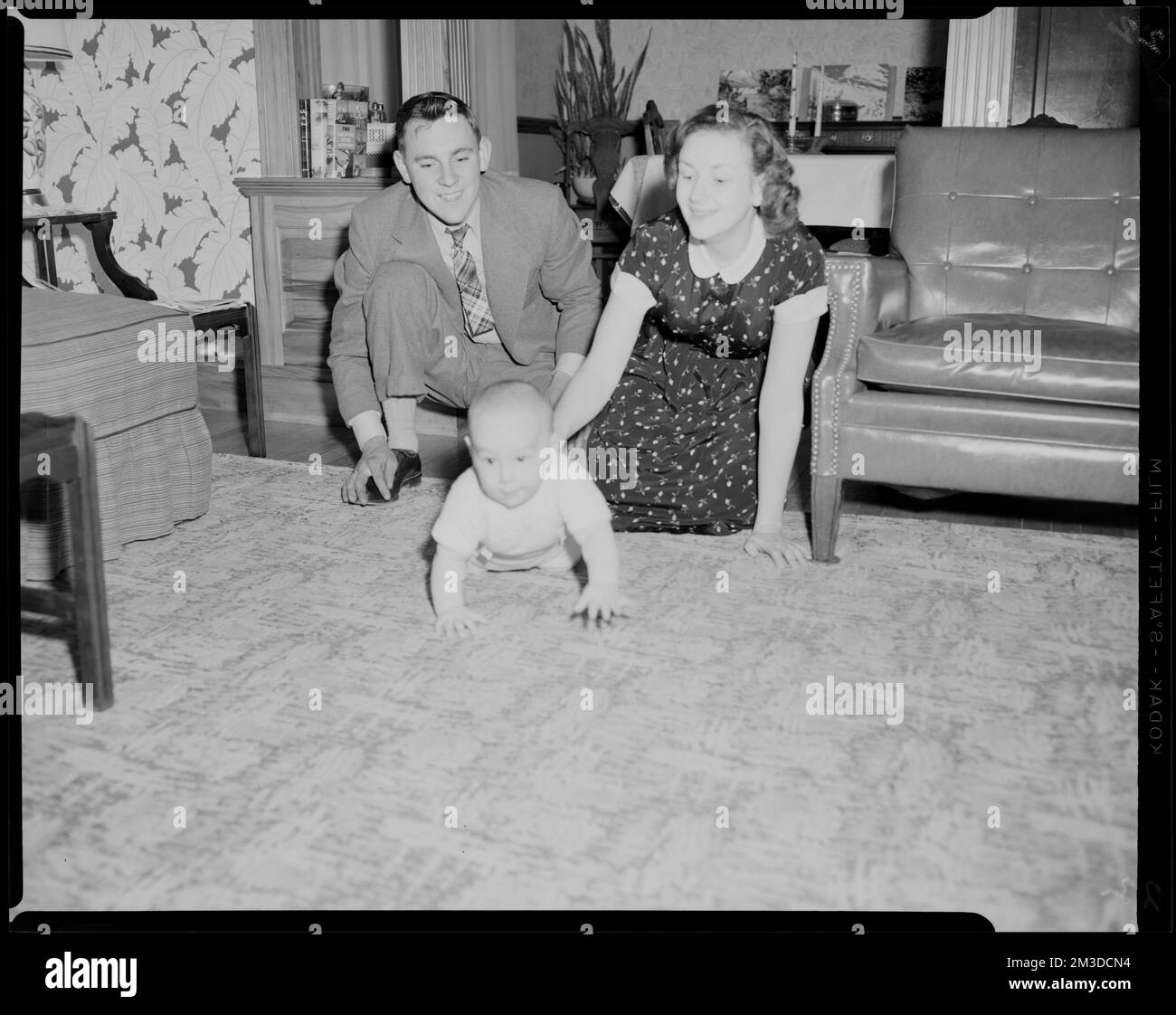 Jimmy and Barbara Amos and baby Jimmy Jr. , Infants, Families. Leon