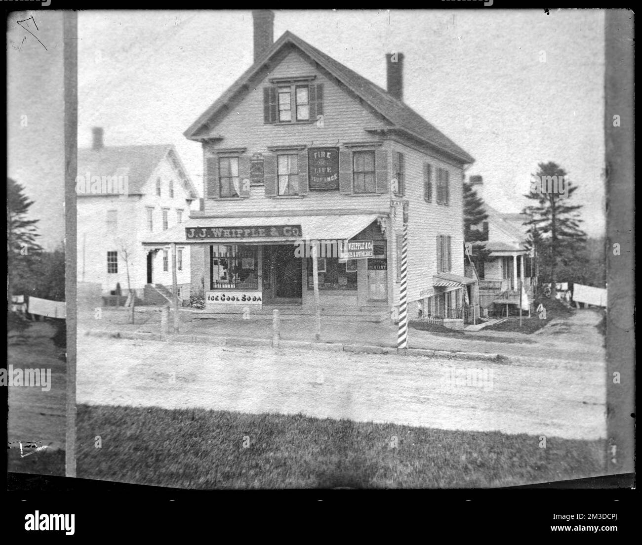 J.J. Whipple's store , Stores & shops, Brockton Public Library Archival Collection Stock Photo