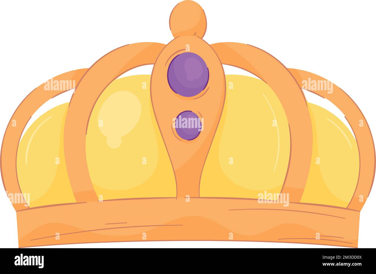 golden crown queen decorative icon Stock Vector Image & Art - Alamy