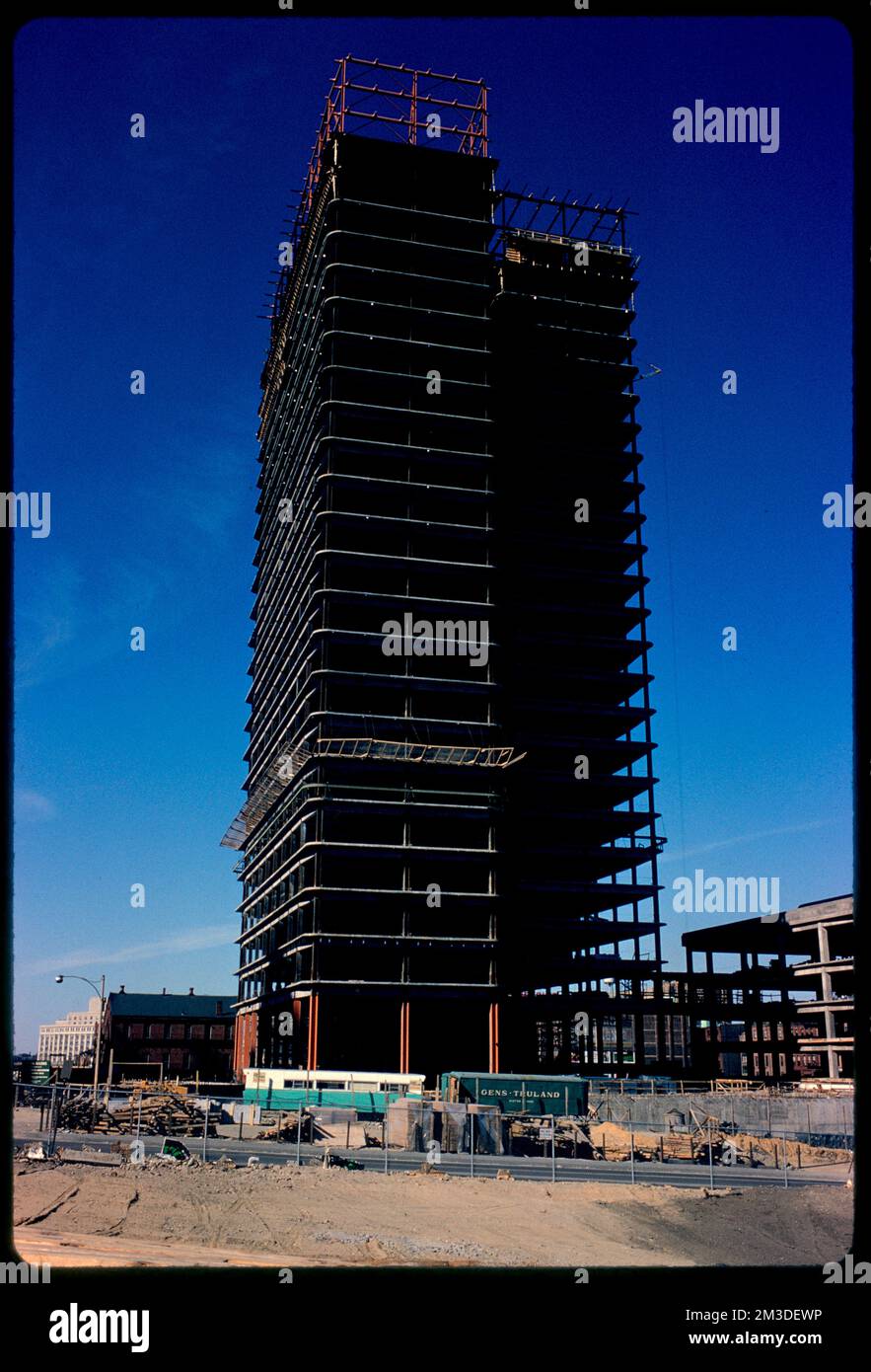 John F. Kennedy Federal Building under construction, Boston , Building