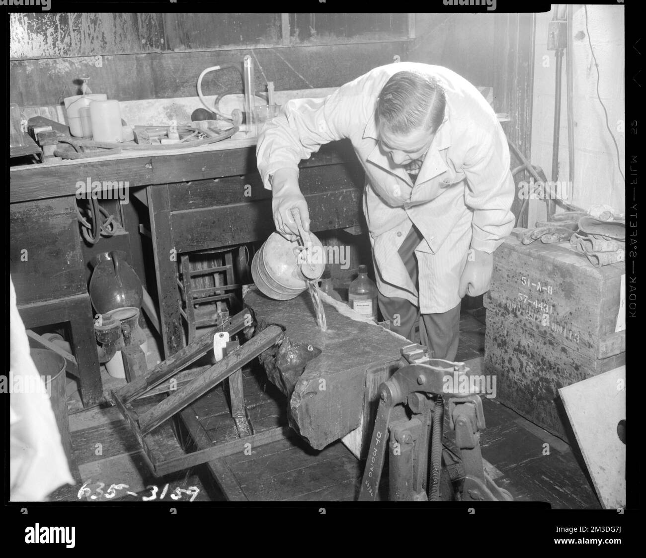John Shippie etching iron meterorite , Armories, Ordnance industry
