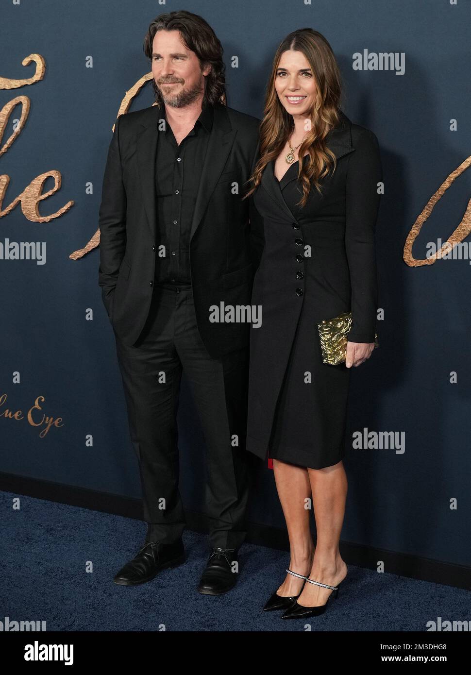 (L R) Christian Bale and Sibi Bla i? arrives at THE PALE BLUE EYE Los Angeles Premiere held at