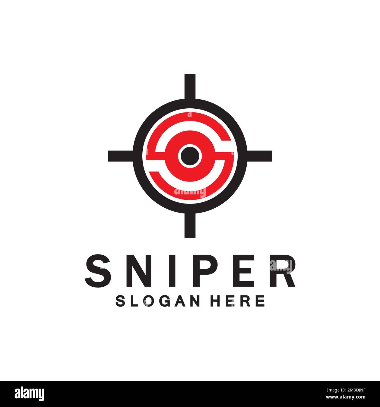 Sniper Aim Target Vector Logo. Initial S Target Logo Vector Stock ...