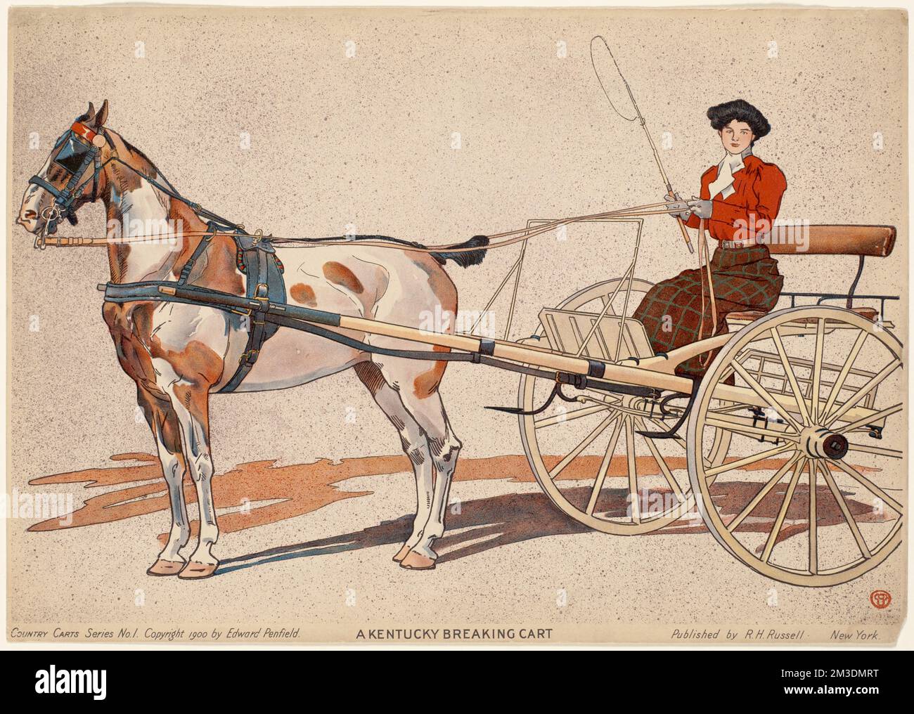 A Kentucky breaking cart , Carts & wagons, Horses Stock Photo Alamy