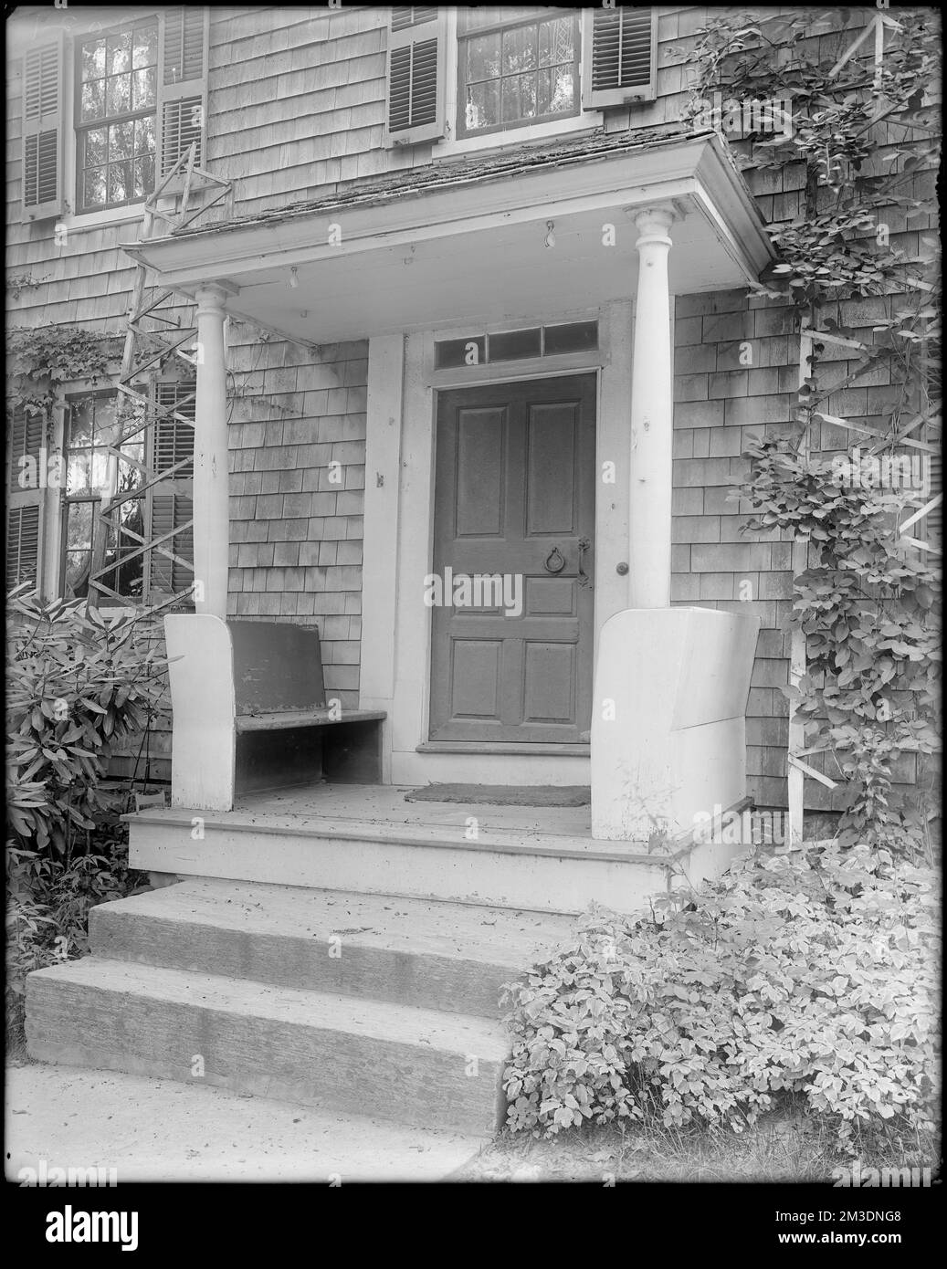 Kingston, Rhode Island, exterior detail, door, porch, Thomas S. Taylor