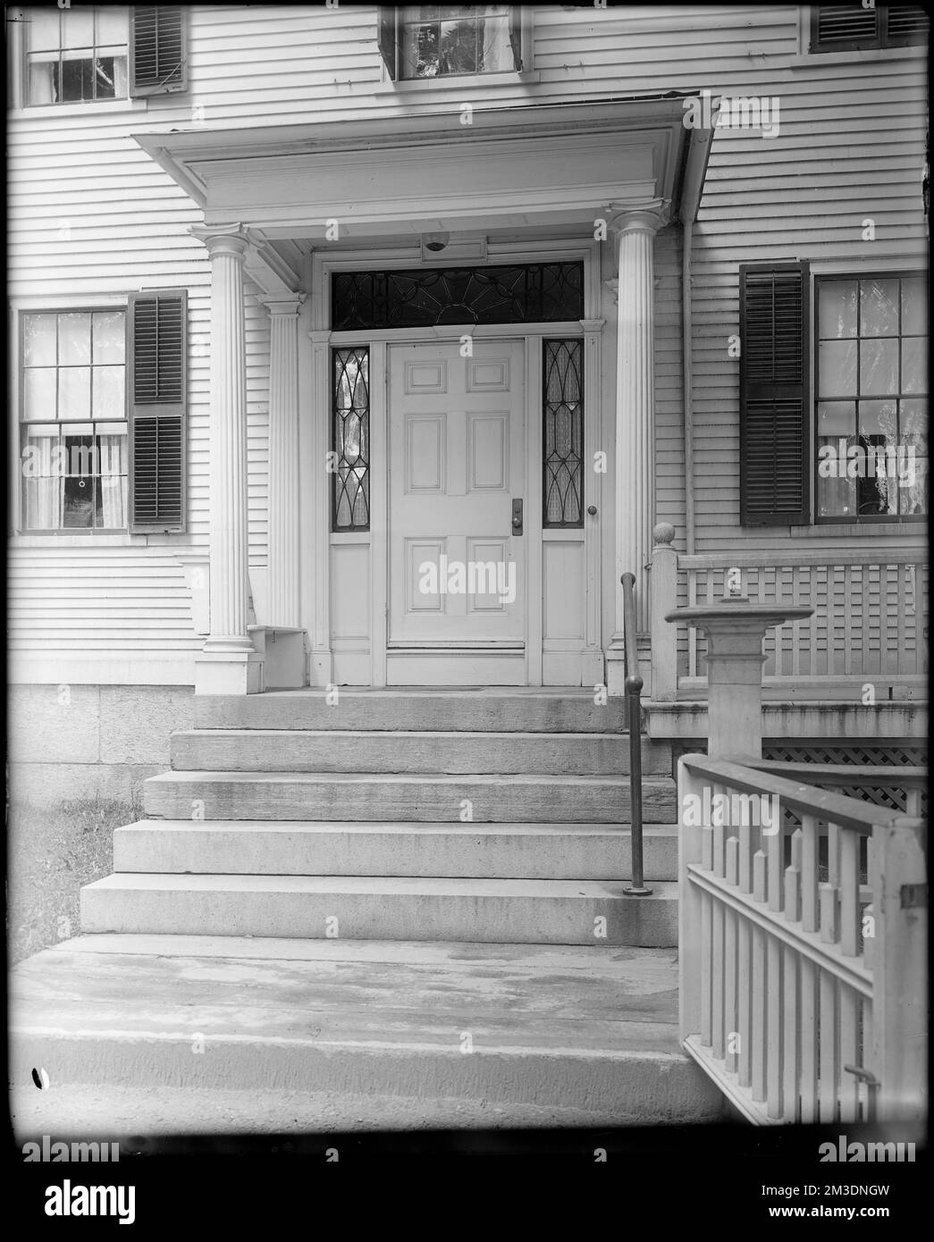 Kingston, Rhode Island, exterior detail, porch, door, Asa Potter house