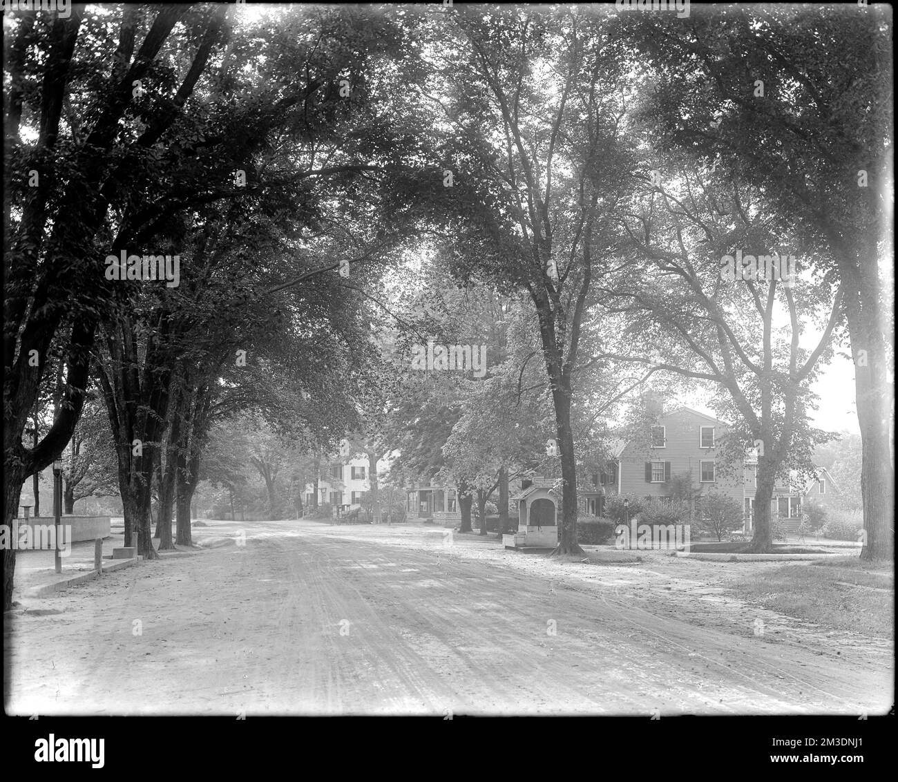 Kingston, Rhode Island, views, village street showing Luke Aldrich