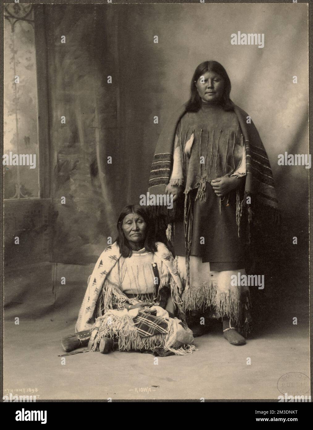 Kiowa , Indians of North America, Kiowa Indians, Trans-Mississippi and International Exposition 1898 : Omaha, Neb.. Photographs of the American West Stock Photo