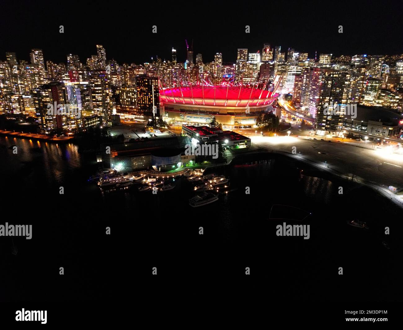 Aerial of BC Place, and downtown Vancouver Stock Photo - Alamy