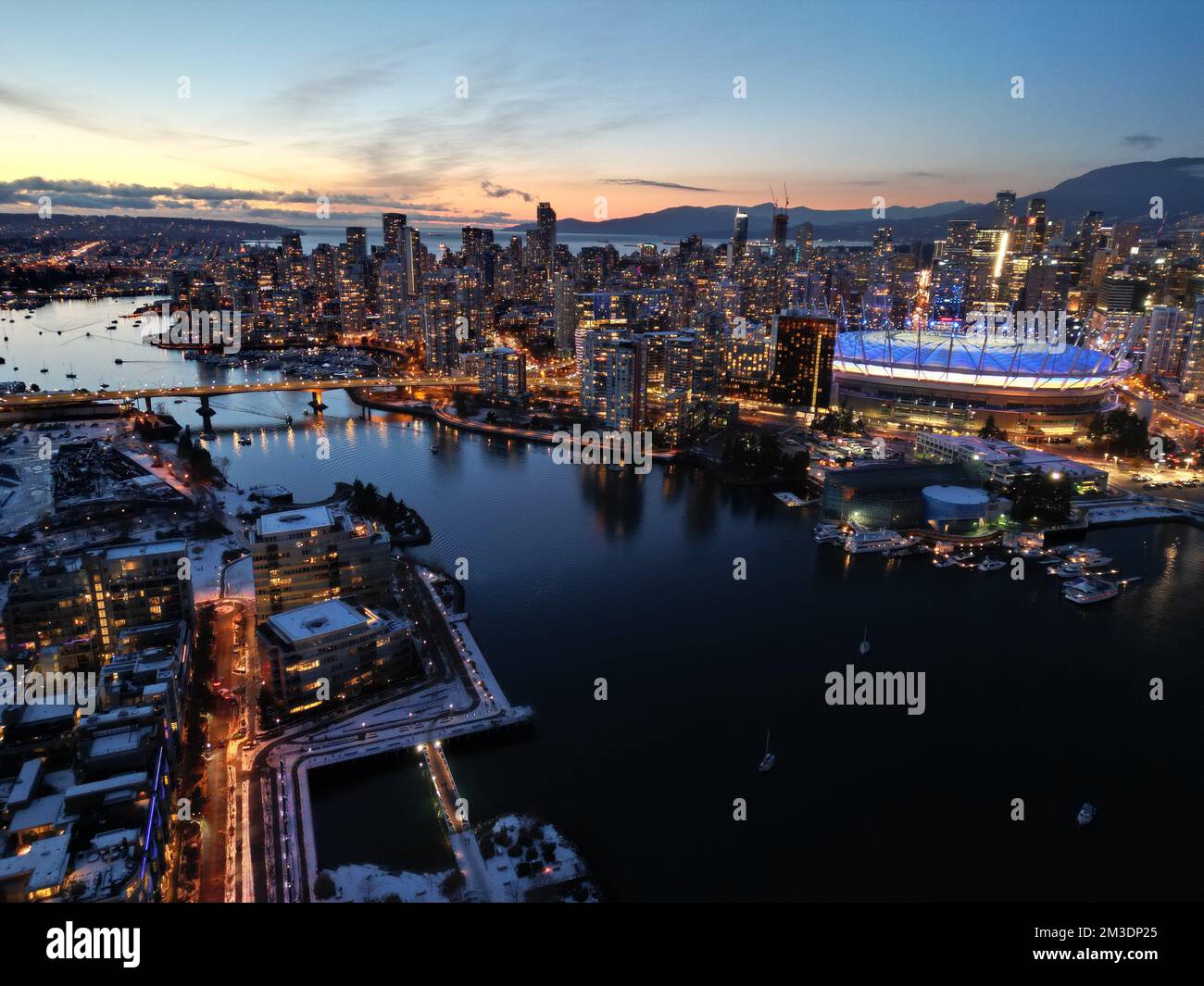 Aerial of Downtown Vancouver, from False Creek Stock Photo - Alamy