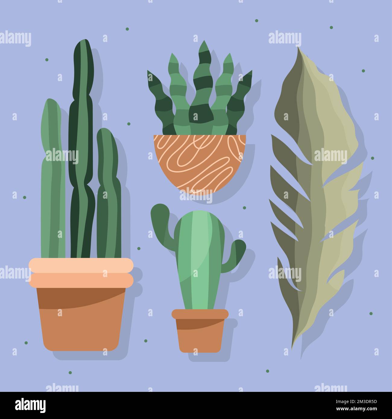 three houseplants in pots icons Stock Vector Image & Art - Alamy
