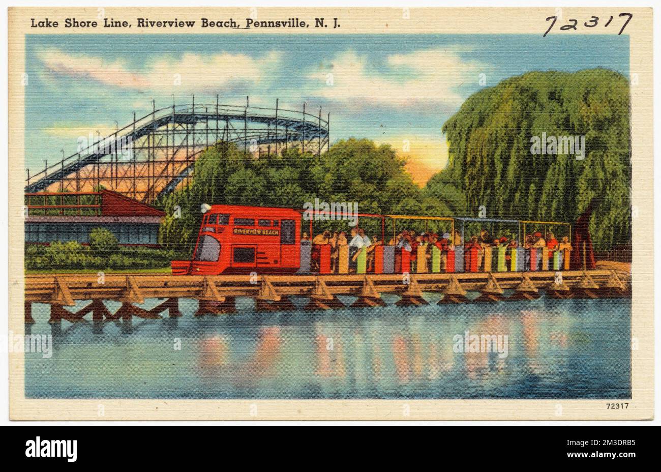 Lake shore line, Riverview Beach, Pennsville, N. J. , Lakes & ponds