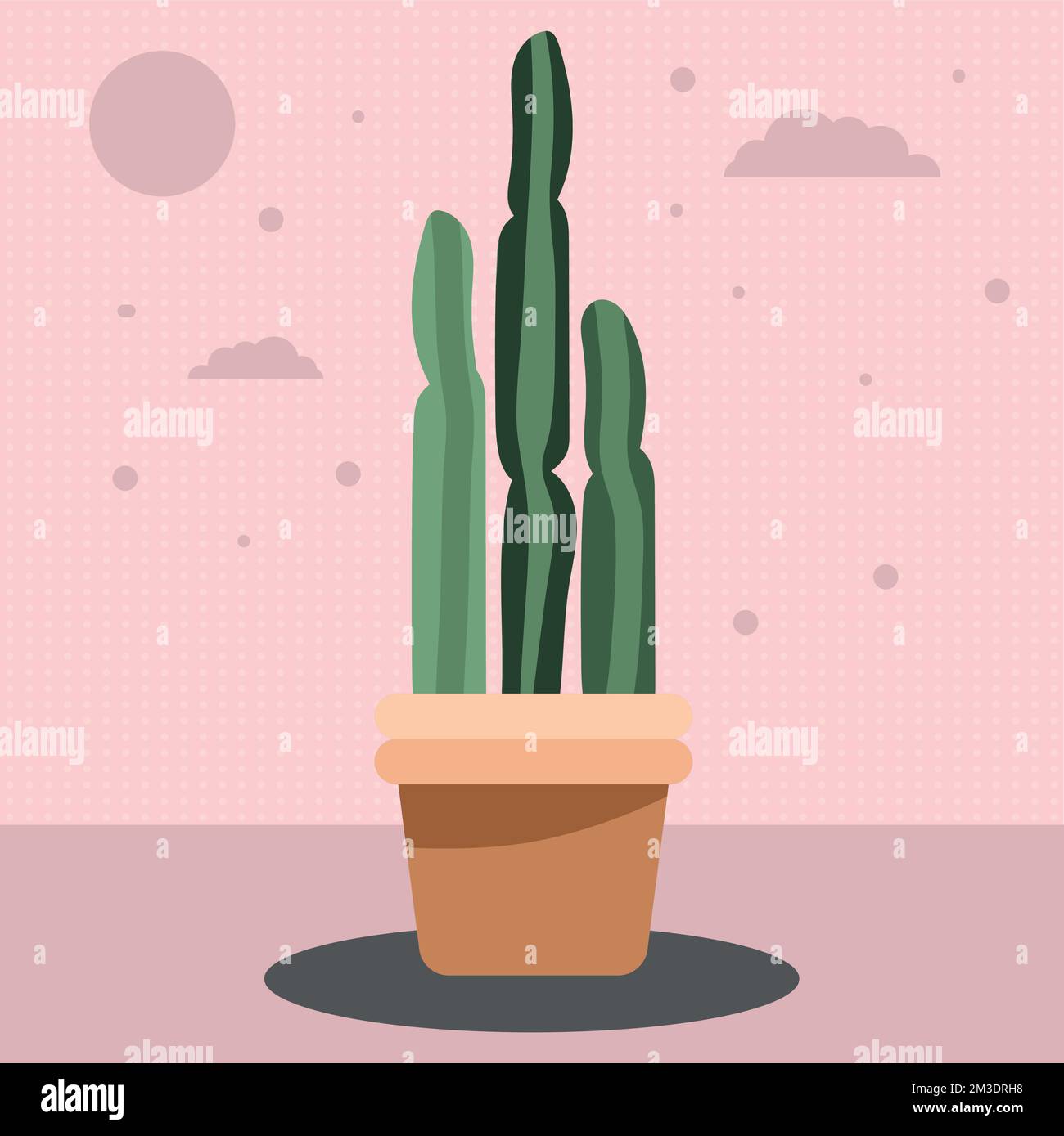 houseplant in pot nature icon Stock Vector Image & Art - Alamy