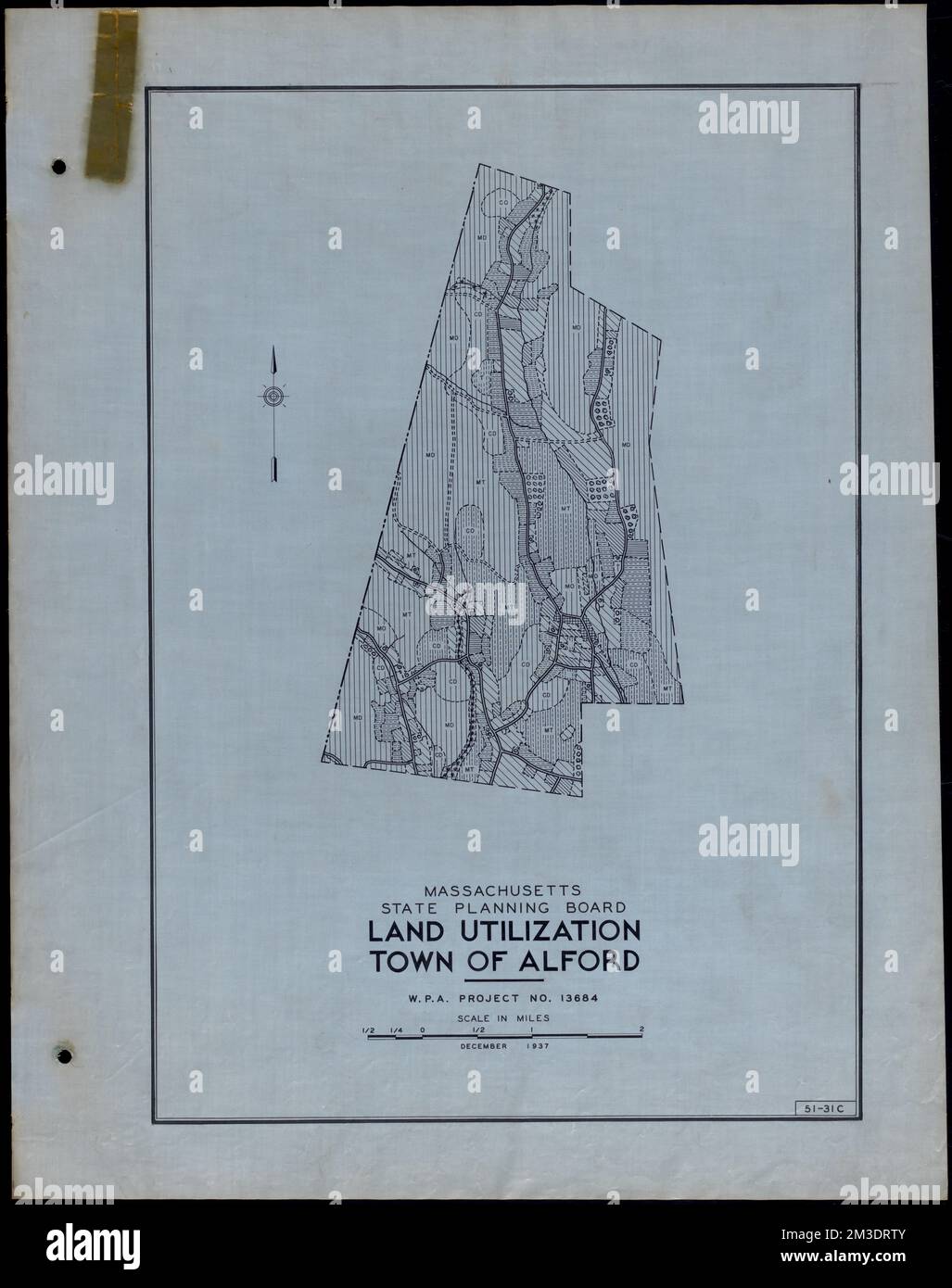 Land Utilization Town of Alford , Roads, Cities and towns, Land use