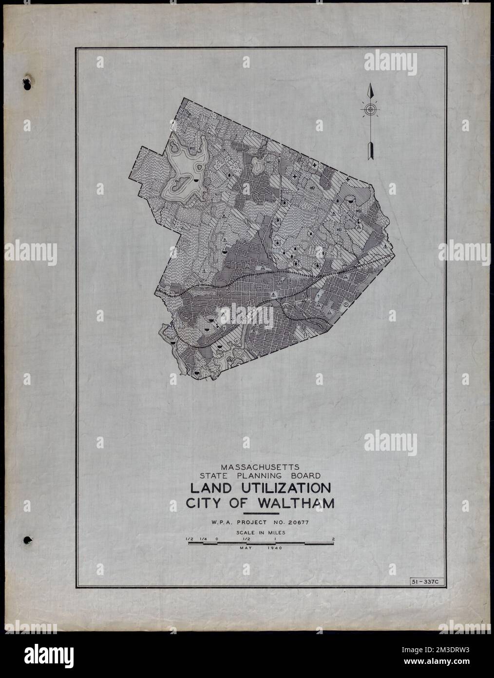 Land Utilization City of Waltham , Roads, Cities and towns, Land use