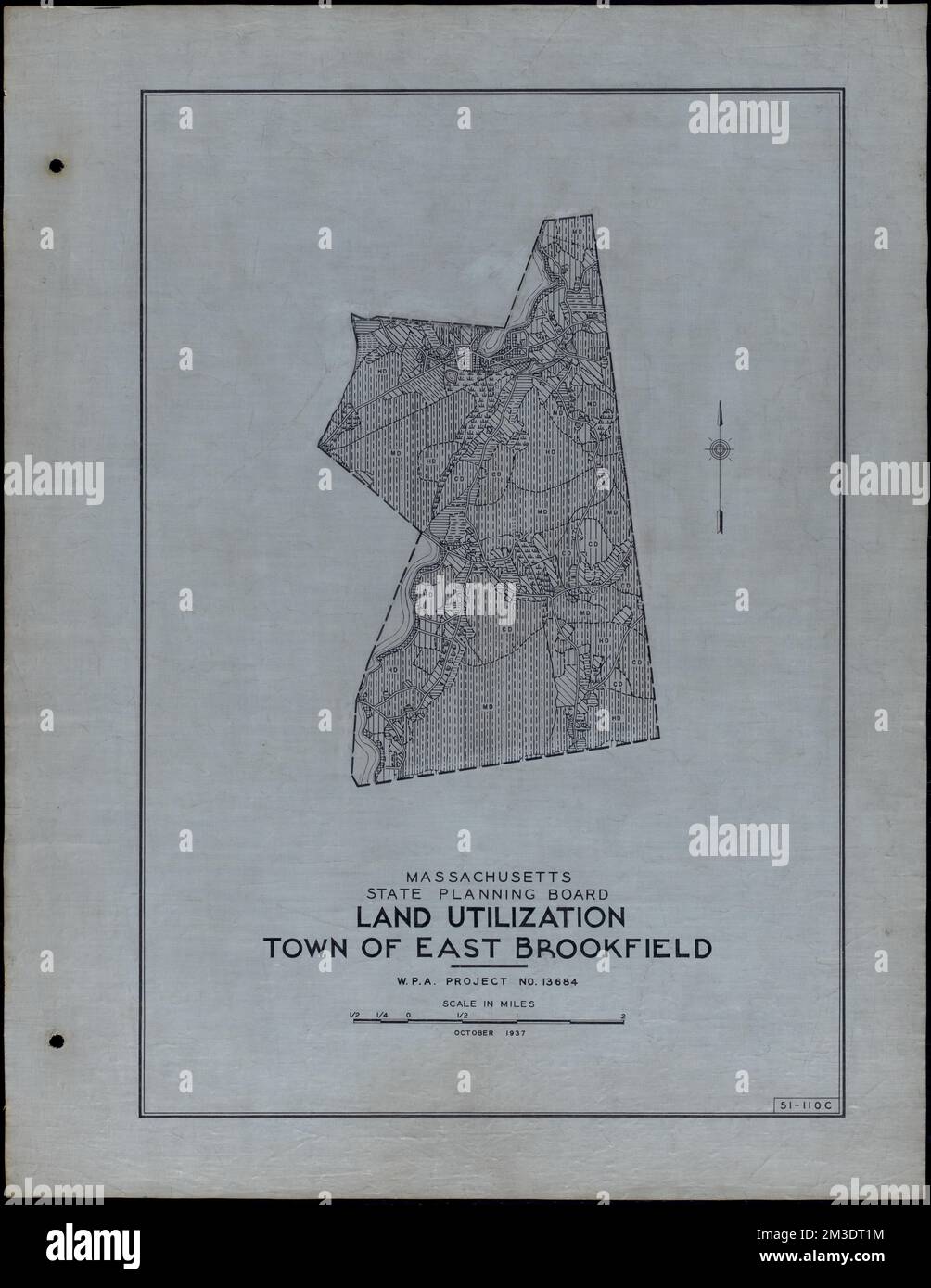 Land Utilization Town of East Brookfield , Roads, Cities and towns