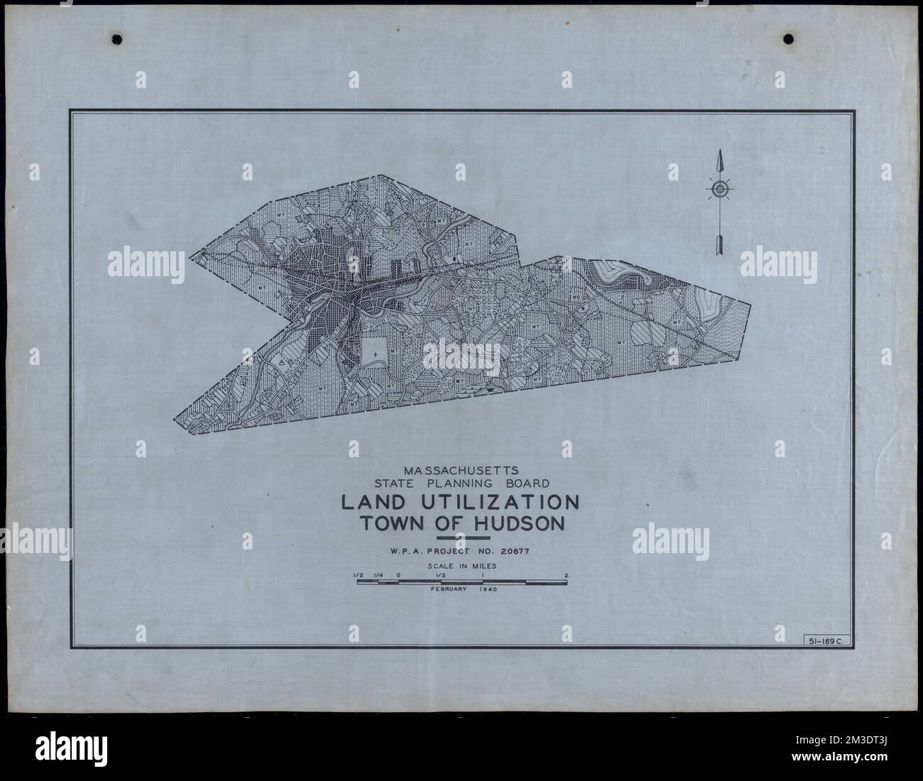 Land Utilization Town of Hudson , Roads, Cities and towns, Land use mapping, Soil mapping, United States. Works Progress Administration, United States. Work Projects Administration. Massachusetts. State Planning Board Stock Photo