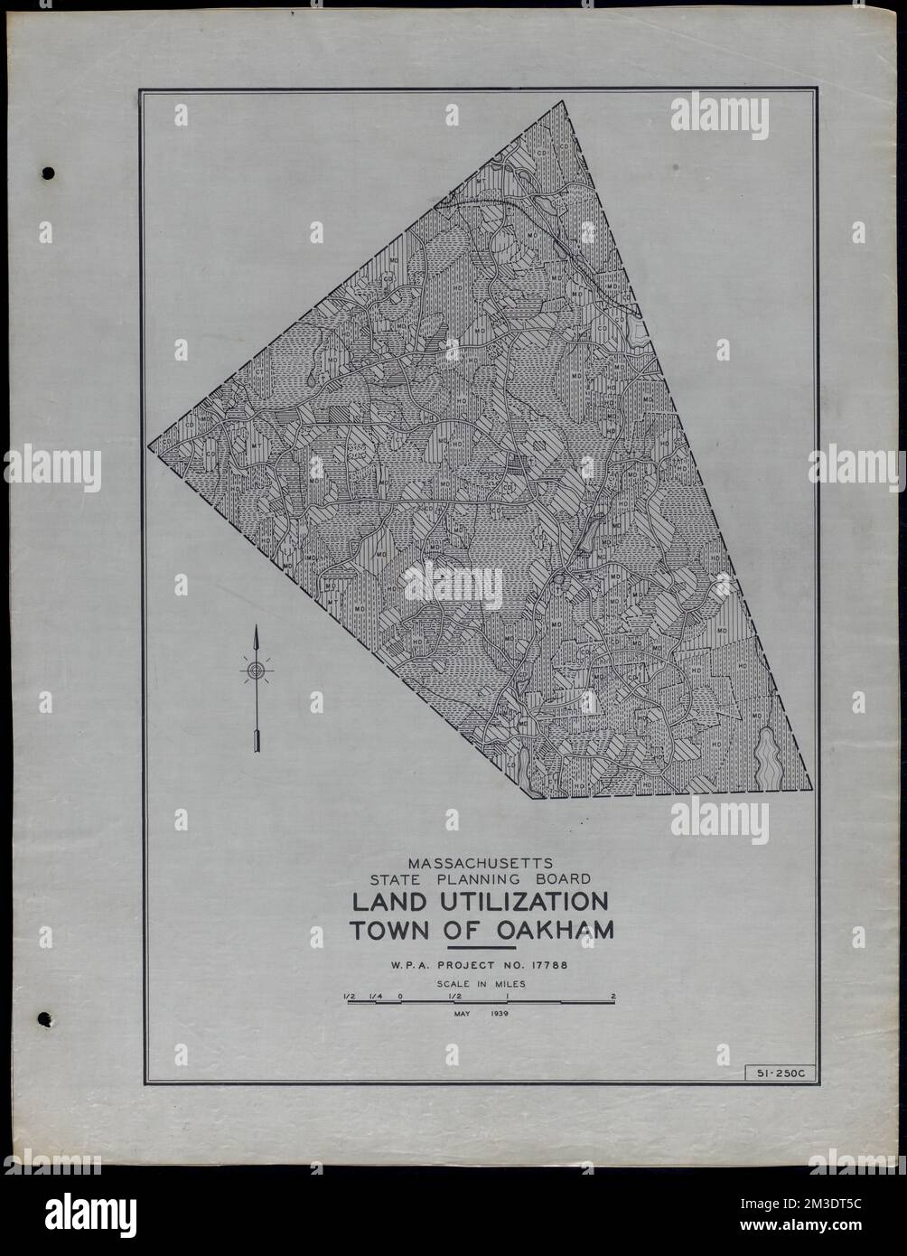 Land Utilization Town of Oakham , Roads, Cities and towns, Land use mapping, Soil mapping