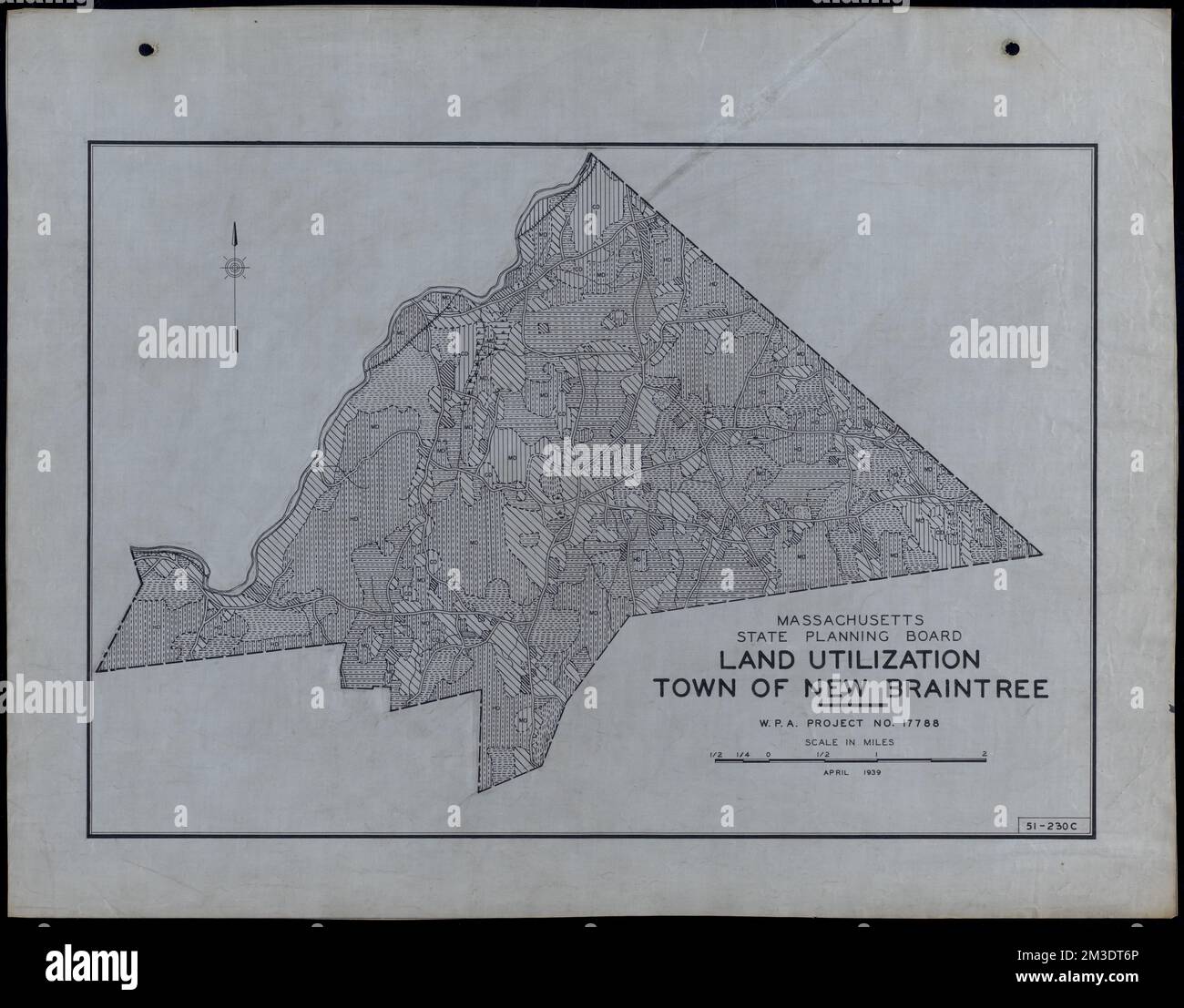 Land Utilization Town of New Braintree , Roads, Cities and towns, Land
