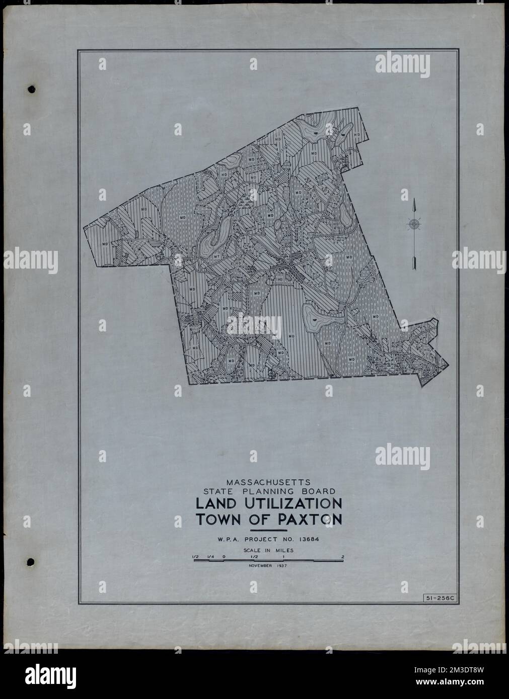 Land Utilization Town of Paxton , Roads, Cities and towns, Land use