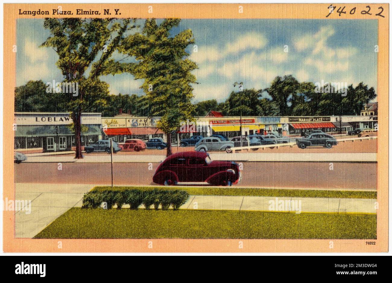 Langdon Plaza, Elmira, N. Y. , Cities & towns, Tichnor Brothers