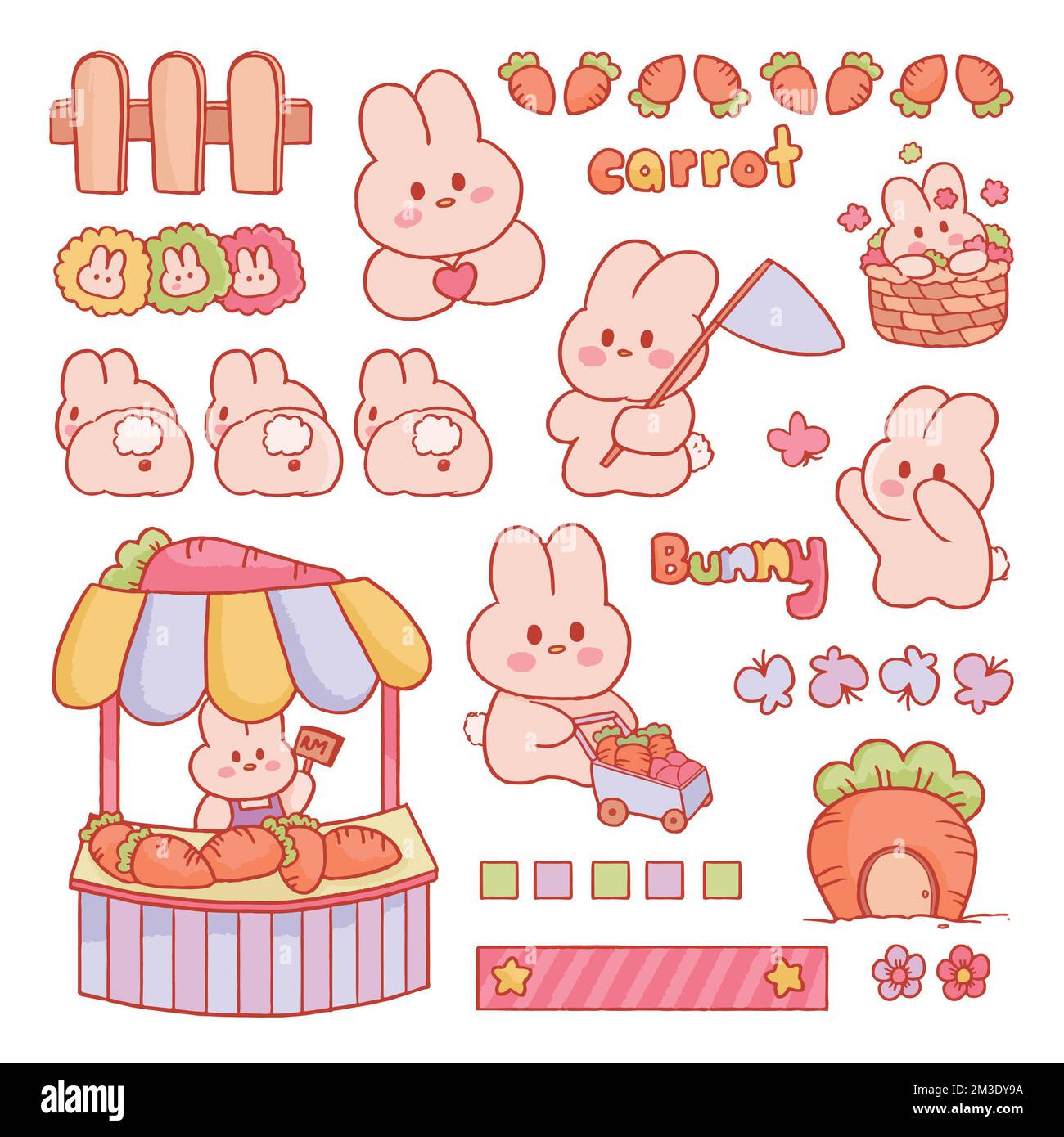 Bunny stickers deals