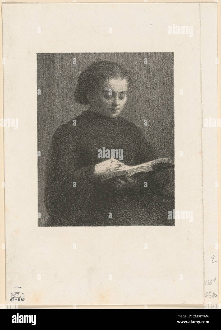 La lecture , Reading. Henri Fantin-Latour (1836-1904). Lithographs and ...