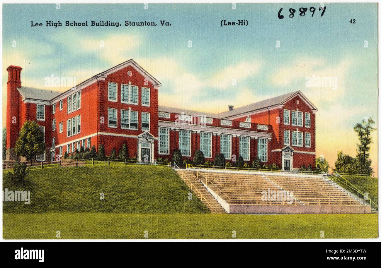 Lee High School building, Staunton, Va. , Schools, Tichnor Brothers