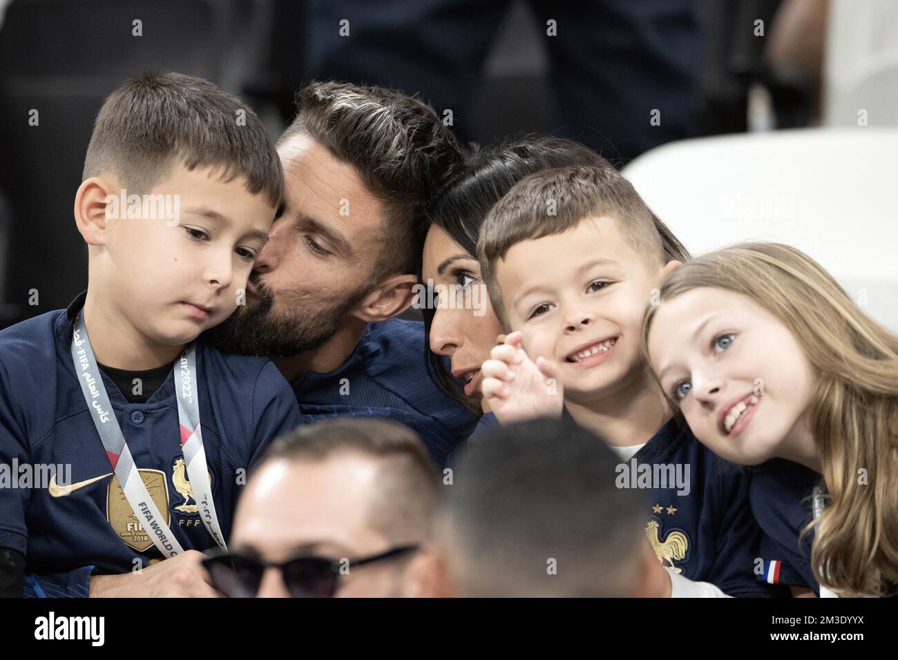 Giroud And Wife With Family
