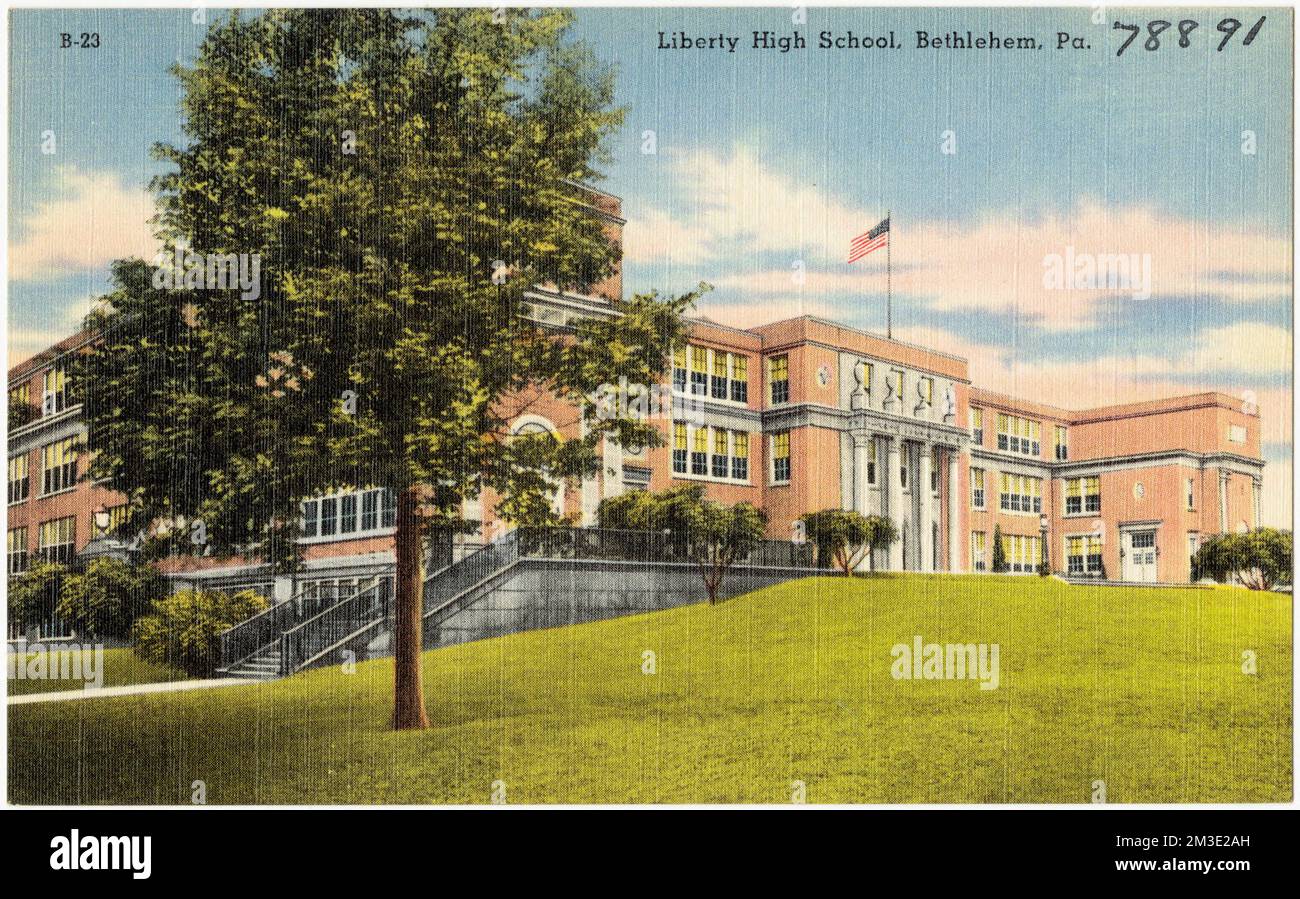 Liberty High School, Bethlehem, Pa. , Schools, Tichnor Brothers