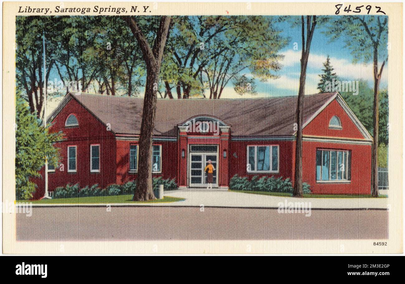 Library, Saratoga Springs, N. Y. , Public libraries, Tichnor Brothers