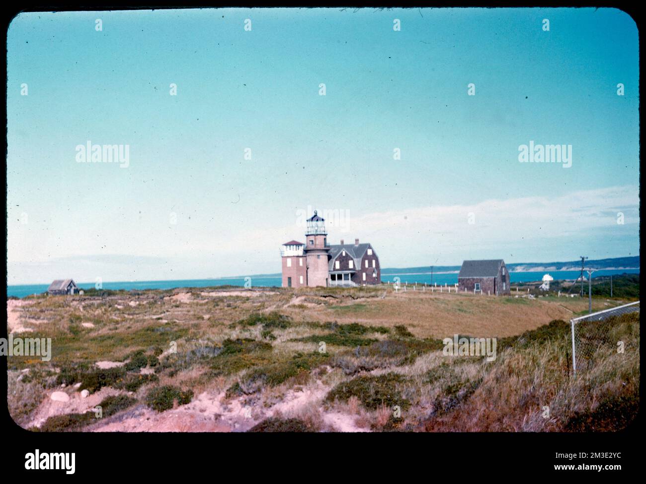 Lighthouse, Gay Head, Martha's Vineyard , Lighthouses. Edmund L. Mitchell Collection Stock Photo