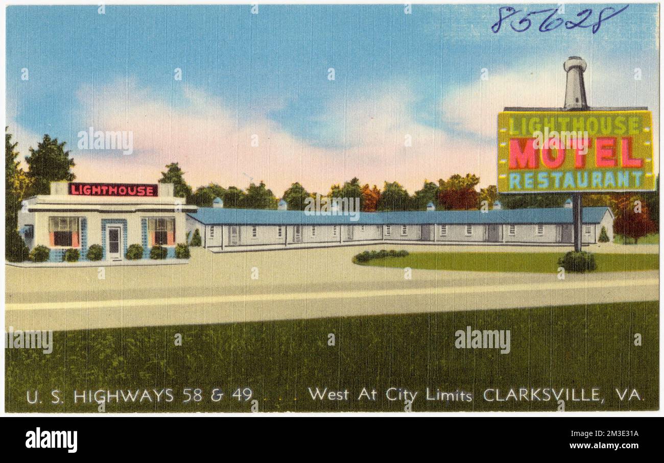 Lighthouse Motel & Restaurant, U.S. highways 58 & 49... West at city