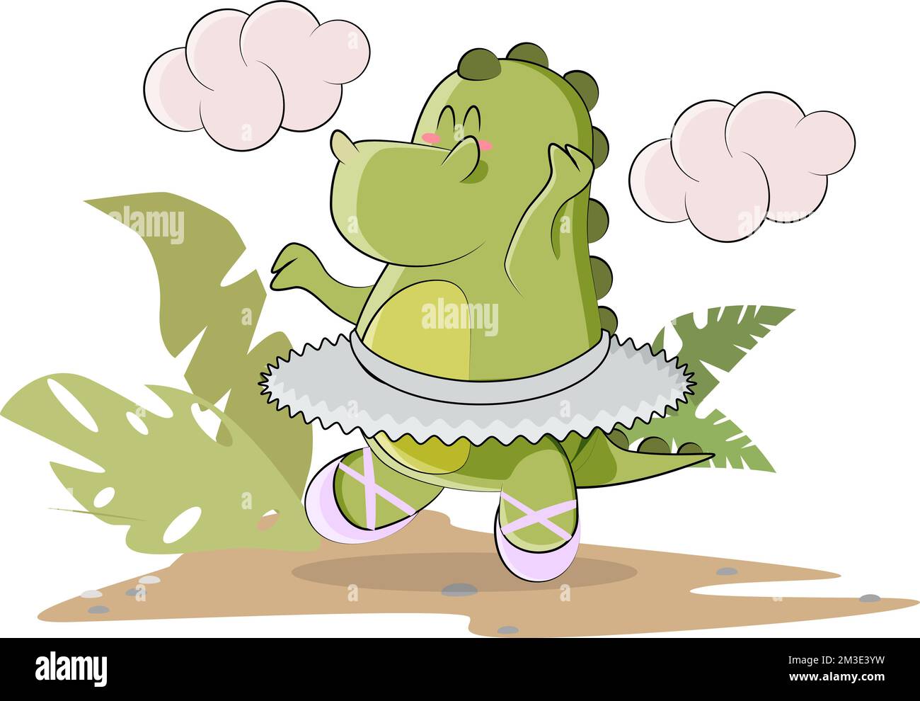 Dancing Dinosaur Clipart Computer